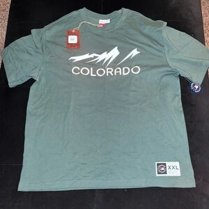 NWT Men’s Mitchell & Ness Colorado Rockie City Connect Tee 2XL Tshirt Green